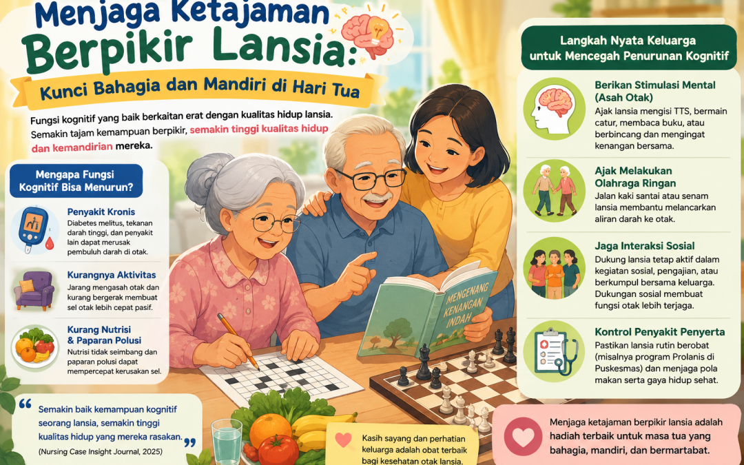 Menjaga Ketajaman Berpikir Lansia: Kunci Bahagia dan Mandiri di Hari Tua