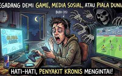Begadang demi Game, Media Sosial, atau Piala Dunia? Hati-hati, Penyakit Kronis Mengintai!